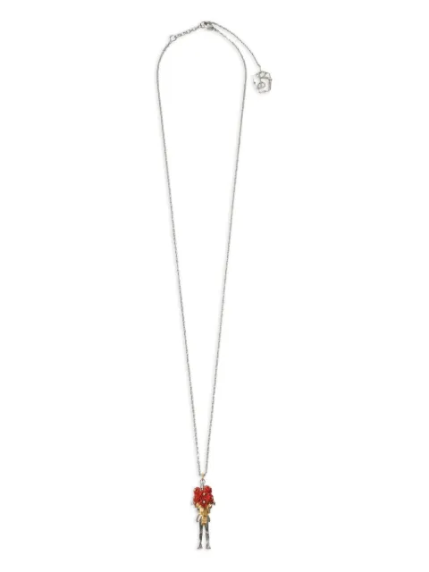 Burberry Knight rose charm necklace Silver 8120910