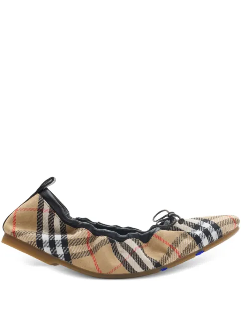 Burberry Check Fawn ballerinas​ Neutrals 8121103