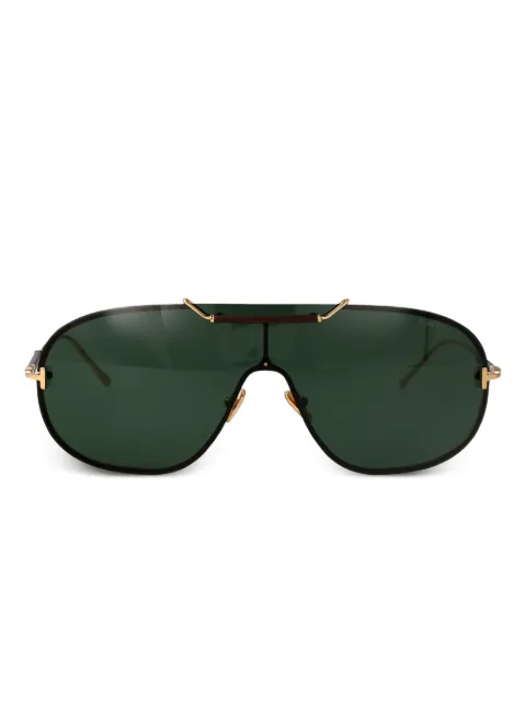 TOM FORD Eyewear Tyler brow-bar sunglasses Gold FT1309