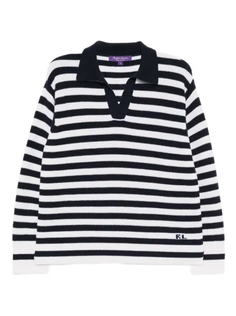 Ralph Lauren Collection striped knit top Blue 290P08711001