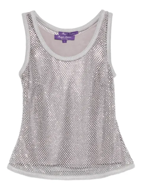 Ralph Lauren Collection crystal-embellished tank top Grey 290972368002