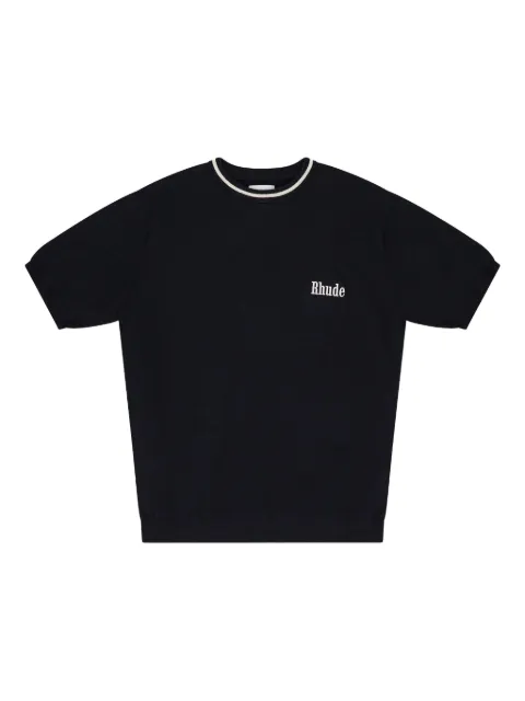 RHUDE logo-detail T-shirt Black RHSS24TT11837130BLI