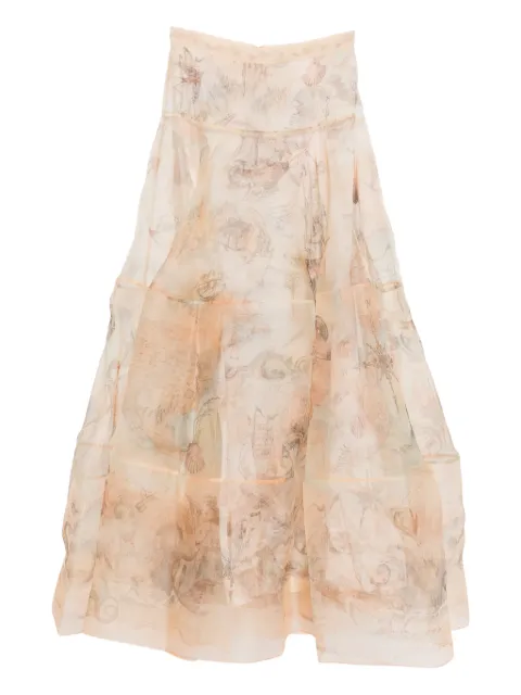 ZIMMERMANN rebellion lantern maxi skirt Neutrals 7145SC261