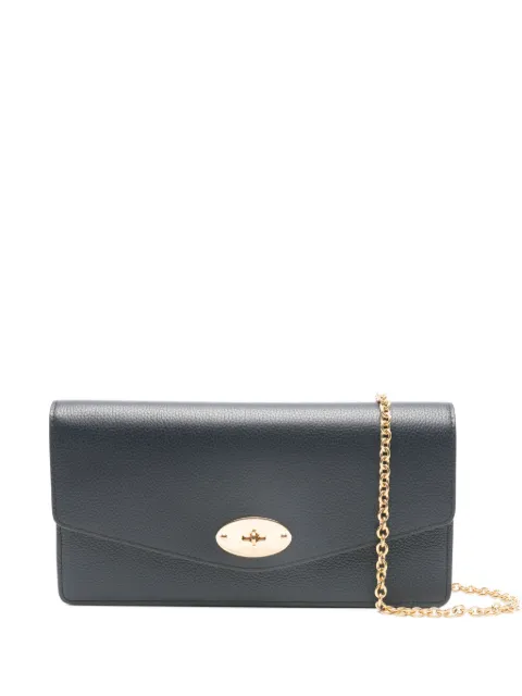 Mulberry Darley twist-lock-fastening clutch bag Blue RL8971205U888