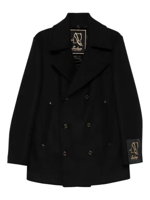 Sealup double-breasted coat Black 501827757