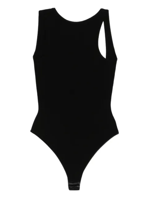 A.M.G. ribbed bodysuit Black FW26P2201