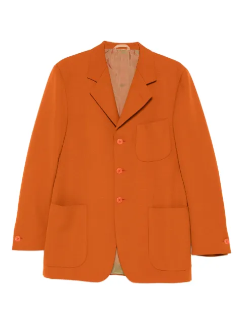 Romeo Gigli Pre-Owned 1990s single-breasted blazer Orange RG600TQ