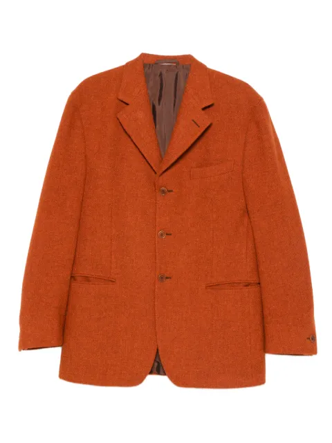 Romeo Gigli Pre-Owned 1990s single-breasted blazer Orange RG580TP