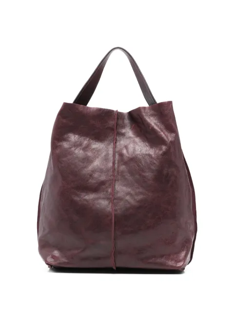 SOMMET Sahara leather shoulder bag Red SAHARA