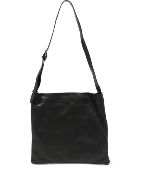 SOMMET small Lidia wax-finish leather shoulder bag Black LIDIASMALL