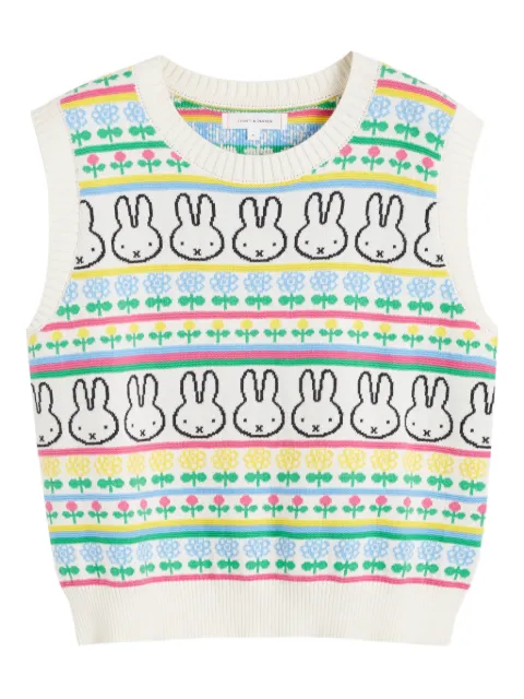 Chinti & Parker fairisle pattern top Neutrals KSS2617MULTI