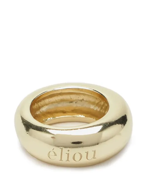 éliou Amaya engraved ring Gold D7404018MET