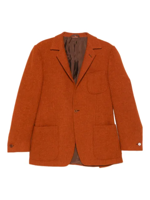 Romeo Gigli Pre-Owned 1990s single-breasted blazer Orange RG600TN