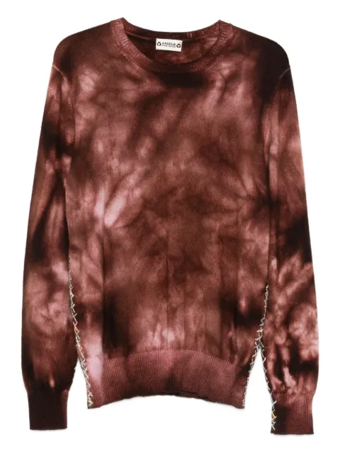 A.N.G.E.L.O. Vintage Upcycling tie-dye sweater Brown AU290TJ