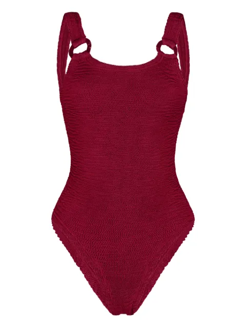 PARAMIDONNA Sophia ring detail swimsuit Red CR26SOPB