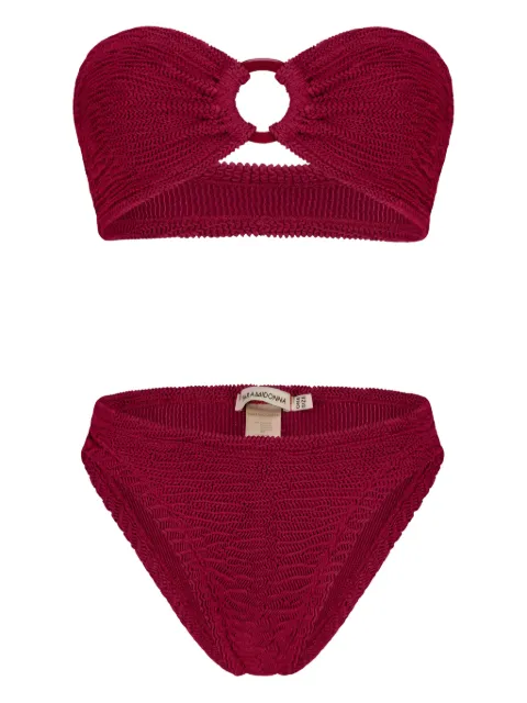 PARAMIDONNA Chloe ring two piece swimsuit Red CR26CHB