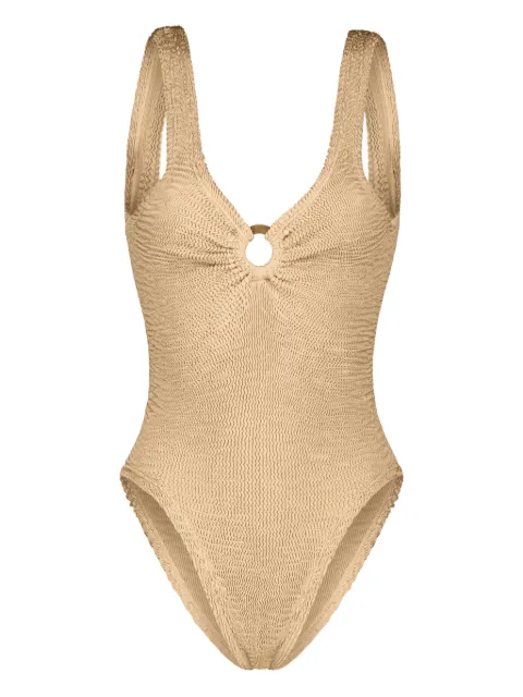 PARAMIDONNA Romana ring-detail swimsuit Neutrals CR26RS