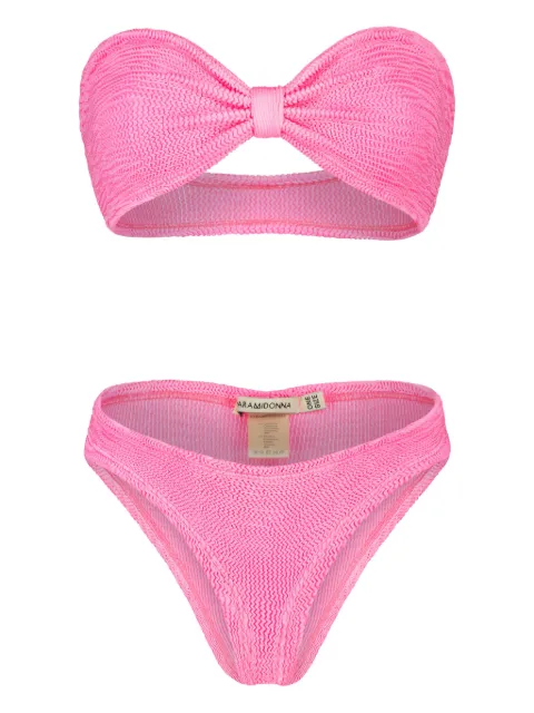 PARAMIDONNA Lucy bow-design bikini Pink CR26LBM