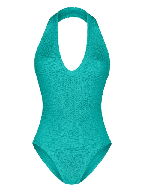PARAMIDONNA Julia halterneck swimsuit Blue CR26JSG