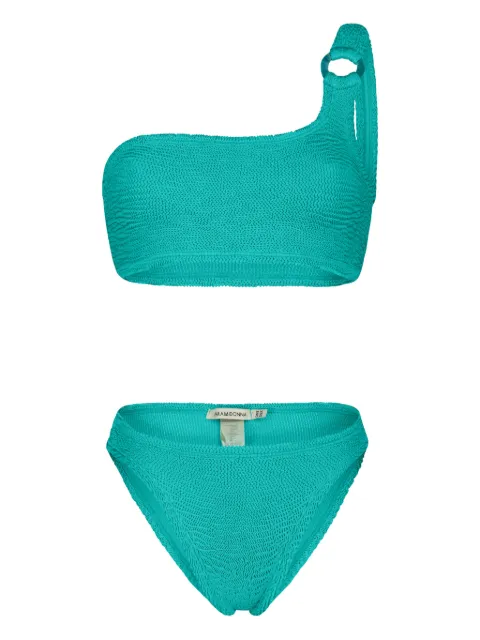 PARAMIDONNA Stassie one-shoulder bikini Green CR26SSG