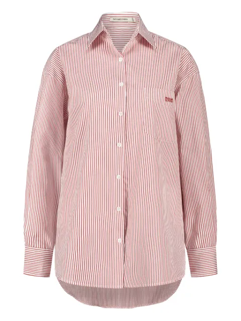 PARAMIDONNA Vanessa striped shirt White CR26VSSB