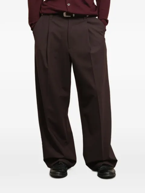 Department 5 Pailot pleated-detail trousers Red UP53351M2TS0184000409
