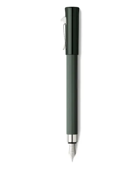 Graf von Faber-Castell ribbed metal fountain pen Green 141680