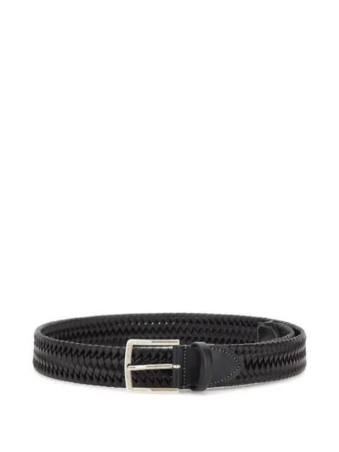 ATHISON woven pin-buckle belt Black 105AP4512