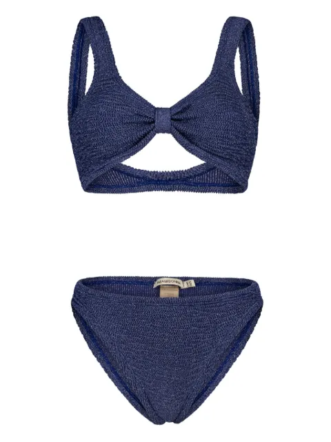 PARAMIDONNA Salma bow-design bikini Blue CR26SNL