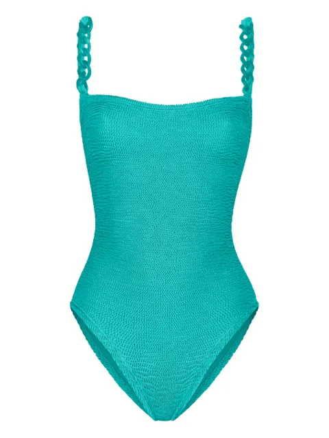 PARAMIDONNA Scarlett chain-straps swimsuit Green CR26SCSG