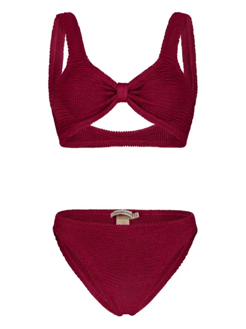 PARAMIDONNA Salma knot two piece swimsuit Red CR26S2PB