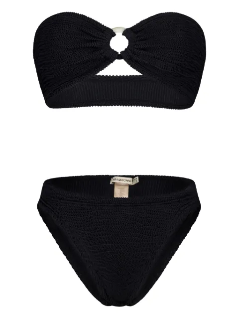 PARAMIDONNA Chloe ring-detail bikini Black CR26CBL