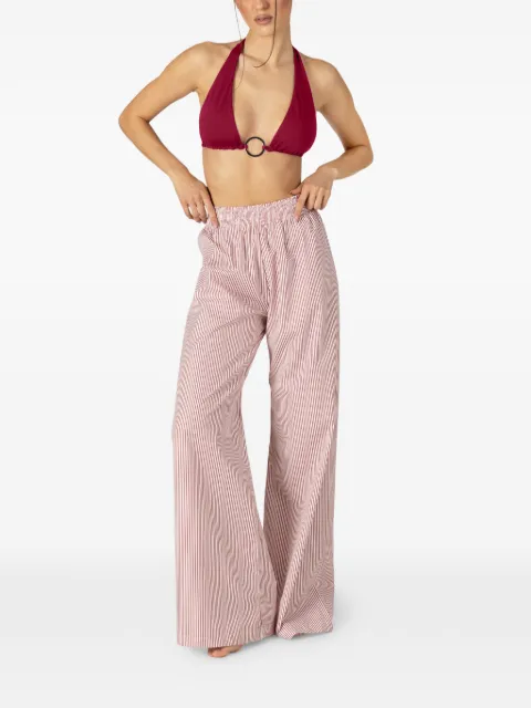 PARAMIDONNA Cora striped trousers Red CR26CPSB