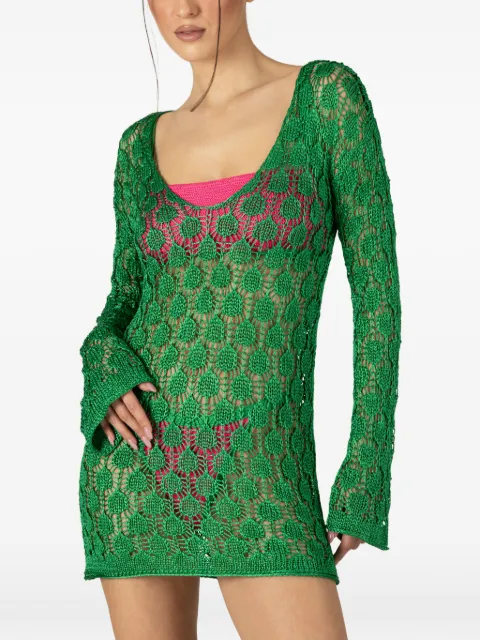 PARAMIDONNA Mira crochet dress Green CR26MDEG