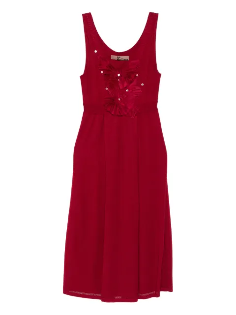John Galliano Pre-Owned 2000s floral-embelliahment dress Red HOLAGAL160