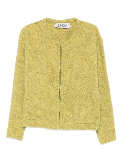 LNA pocket cardigan Green LNC508