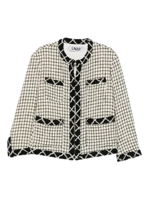LNA pocket trim jacket White LNC501