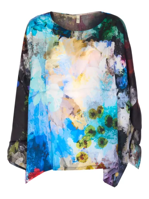 YAVI printed top Blue D174SHYRACPYC19FS02