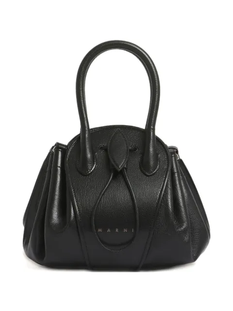Marni leather Tulipea small handbag Black SBMP0223A0P8710