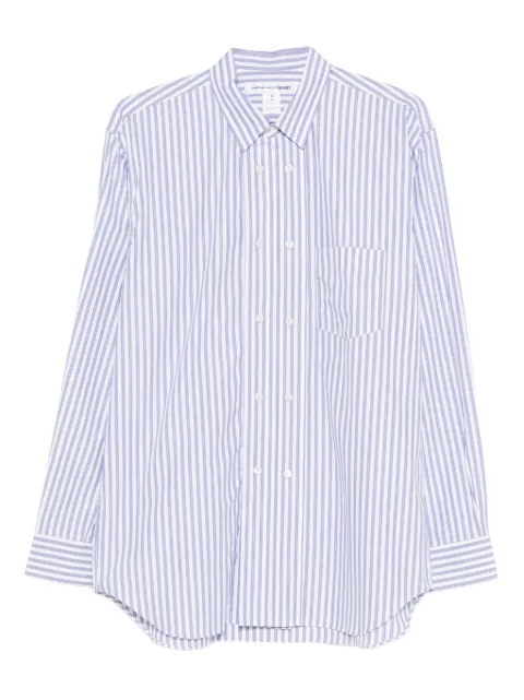 Comme Des Garçons Shirt pocket striped shirt Blue FPB045
