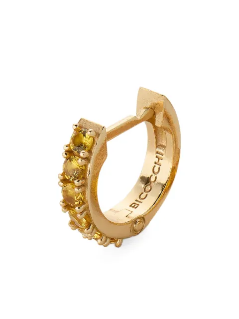 Emanuele Bicocchi embellished hoop earring Gold CITRINEGOLDORECSINGCDLE1G