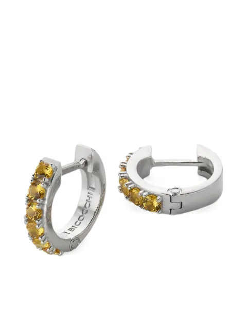 Emanuele Bicocchi embellished hoop earrings Silver CITRINEEARCOPPIACDLE1C