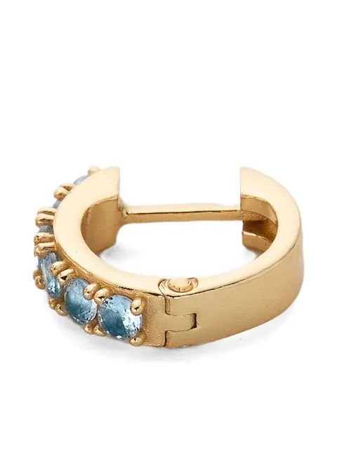 Emanuele Bicocchi embellished hoop earring Gold ACQMARGOLDORECSINGCDLE1G