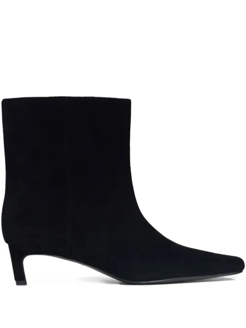 12 STOREEZ 45mm suede ankle boots Black 127388