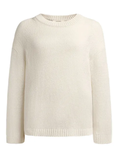 12 STOREEZ cotton crew-neck sweater Neutrals 132212