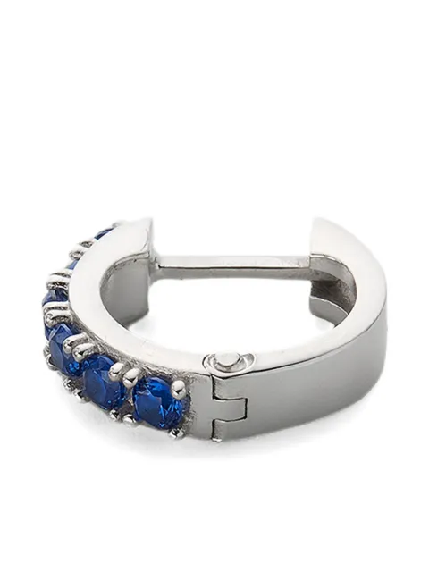 Emanuele Bicocchi embellished hoop earring Silver BLUEORECSINGCDLE1