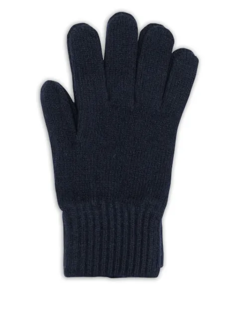 VIETTI MERCHANDISE ribbed-trim gloves Blue AGDCLFF7E500