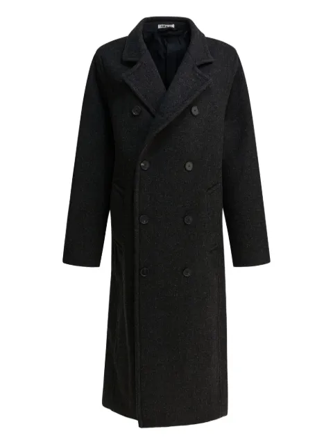 Auralee double-breasted wool coat Grey A25AC01HDDARKCHARCOAL