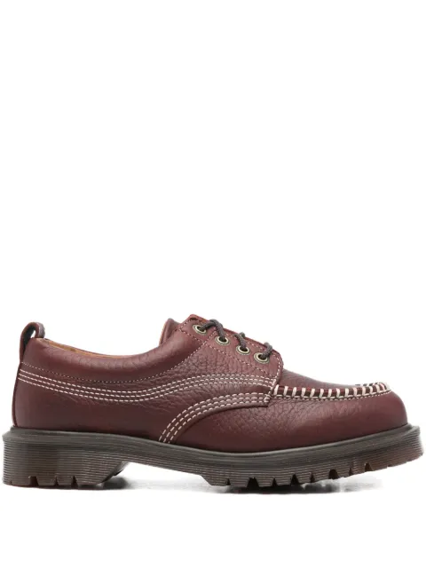 Dr. Martens Lowell contrast-stitching leather loafers Red 42091600