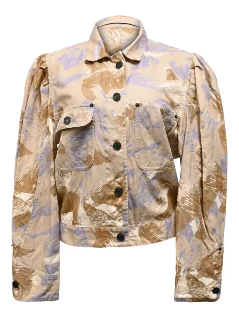 Isabel Marant Vintage Itora printed flap-pocket jacket Neutrals TONPUHKCL470275W
